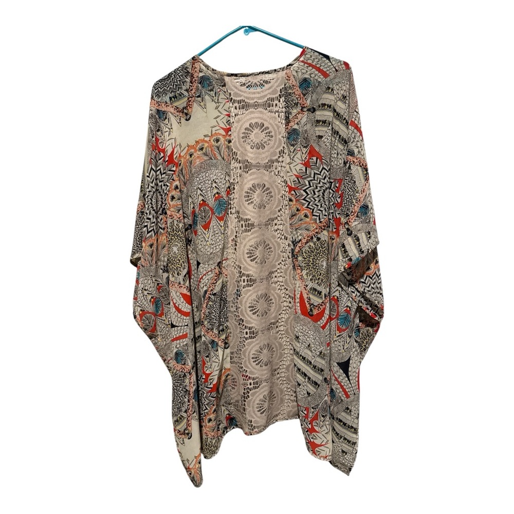 Cato‎ Multicolor Patterned Cape